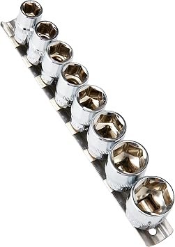 Blue Spot 01524 8 Piece 3/8 Inch Socket Set On Rail