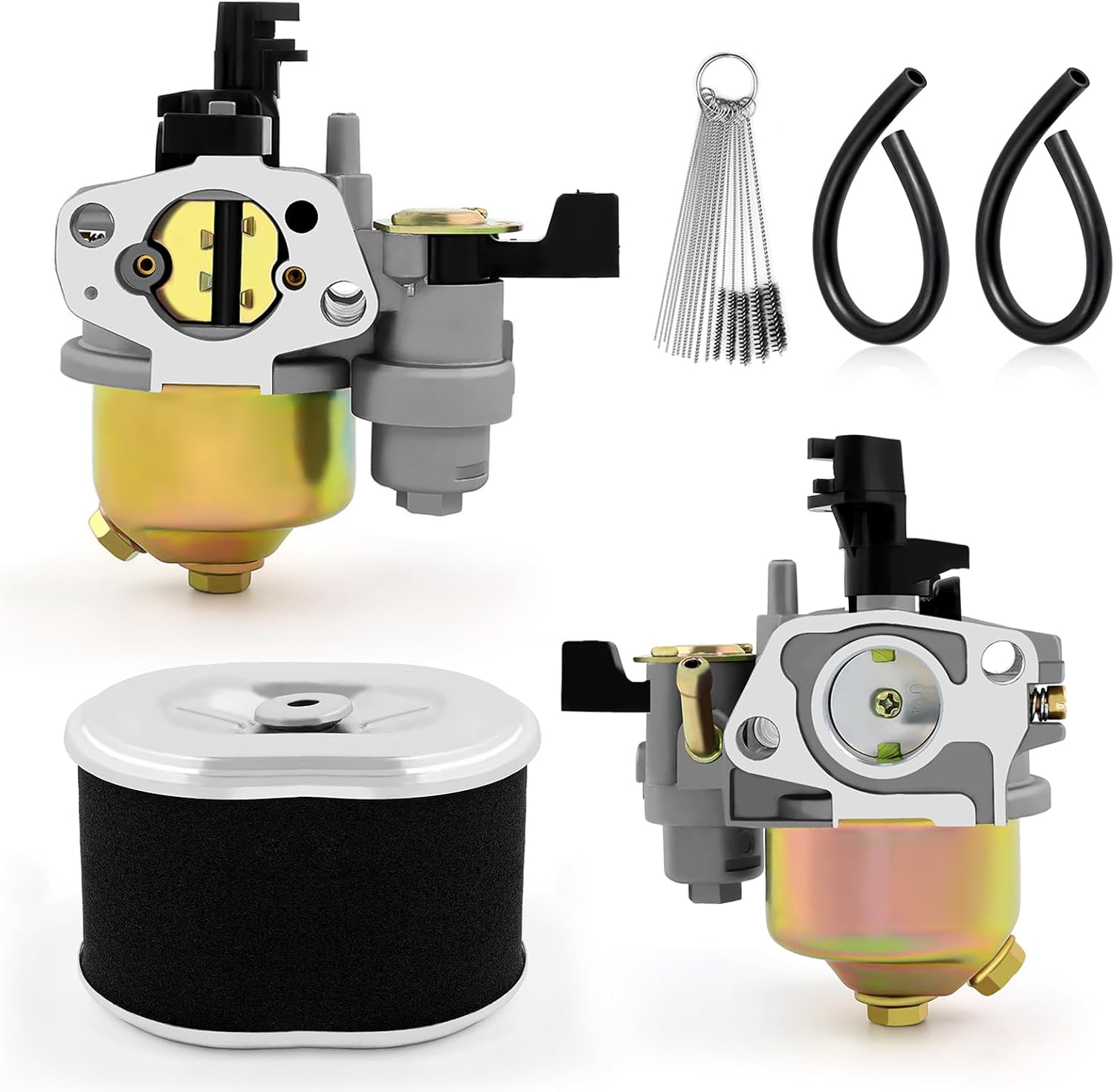 Carburetor Air Filter For DeWalt DXPW3425 DXPW3425E 3400PSI Pressure Washers For Honda GX140 GX160 GX200 5.5hp/6.5hp Engines 168FA 168FB 170F Generators 16100-ZE1-825 16100-ZE1-814 16100-ZH8-W61