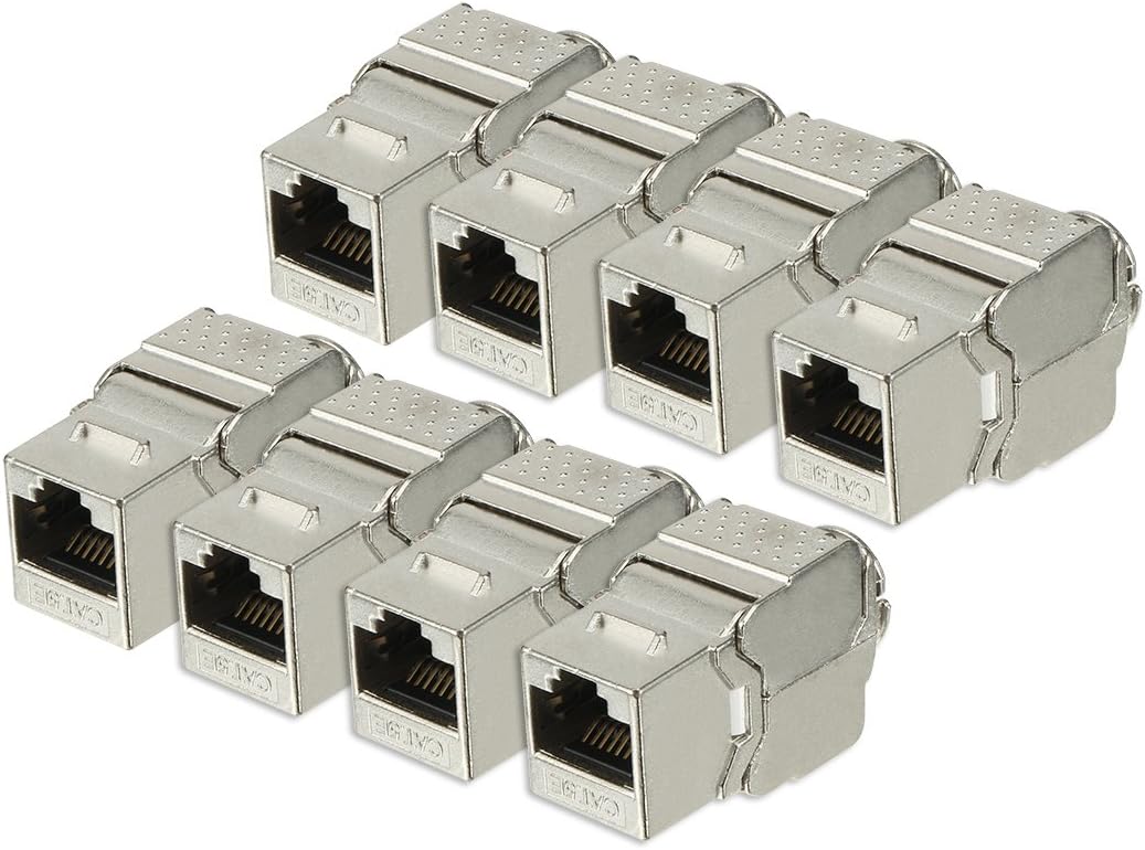 uxcell RJ 45 Keystone Jack Module Cat.5E FTP 500 Mhz 10GB