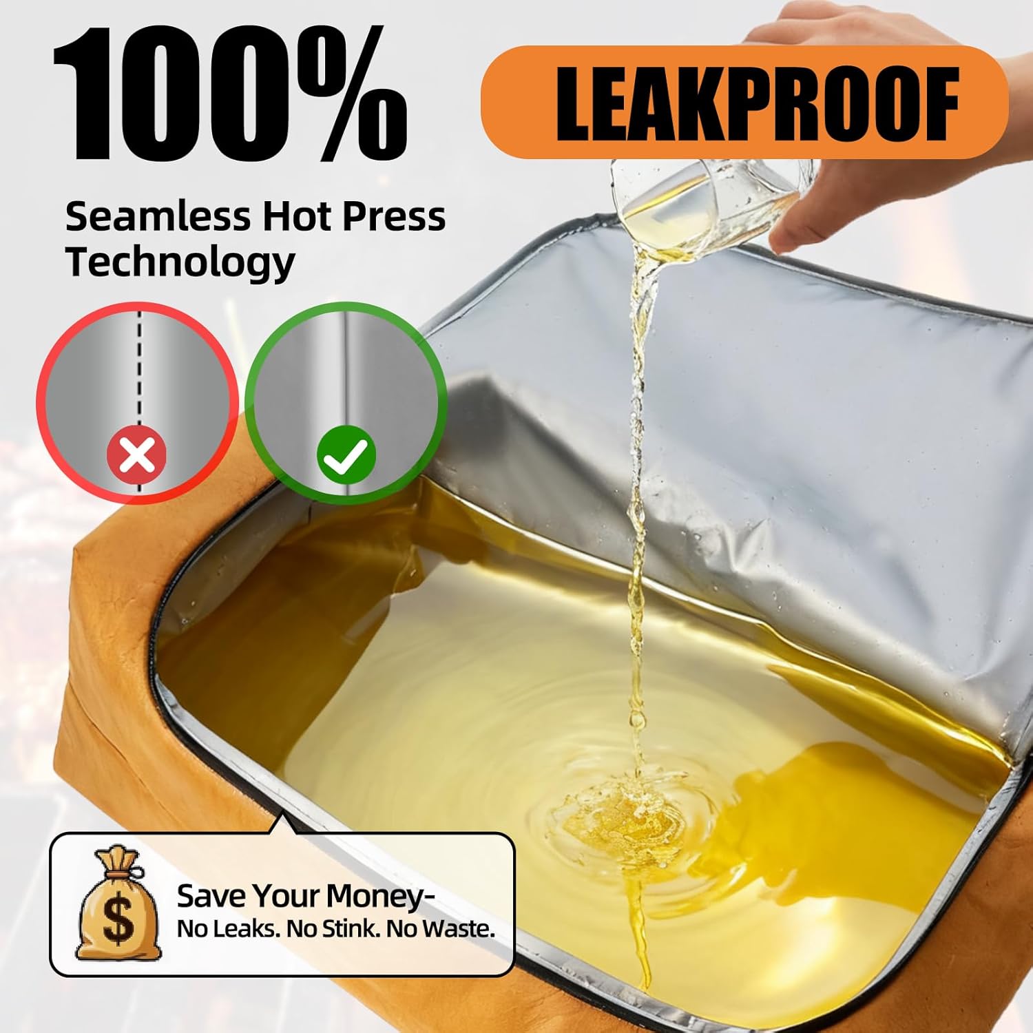 270° Opening BBQ Blanket for Resting Meat, Valentines Day Gift Meat Resting Bag, Leak-Proof Smoker Accessories, Grilling Gift for Pork/Brisket/Turkey - Anniversary Birthday Gift for Men Him Dad - Image 2