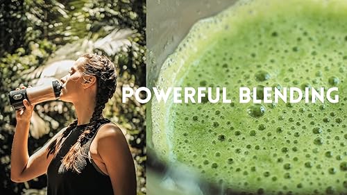 Miniatura 5 de Batidora portátil de tamaño personal para batidos y batidos de frutas, batido – Mini exprimidor de 4000 mAh USB recargable con 6 cuchillas, uso