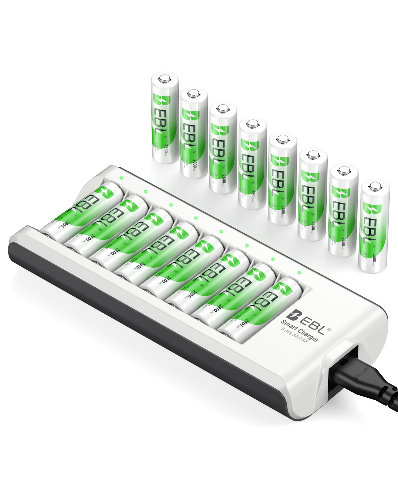 Amazon.com: EBL AA Rechargeable Batteries,16-Pack Double A Battery