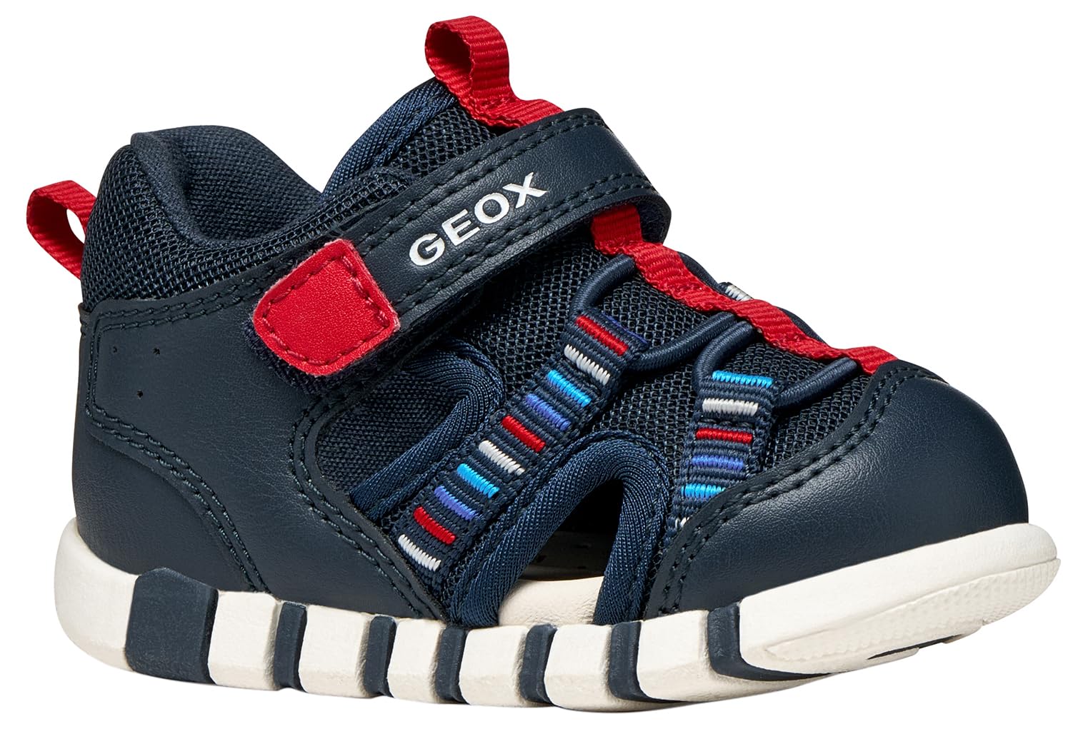 Geox Baby B Sandal Iupidoo Boy, Navy red, 2.5 UK Child