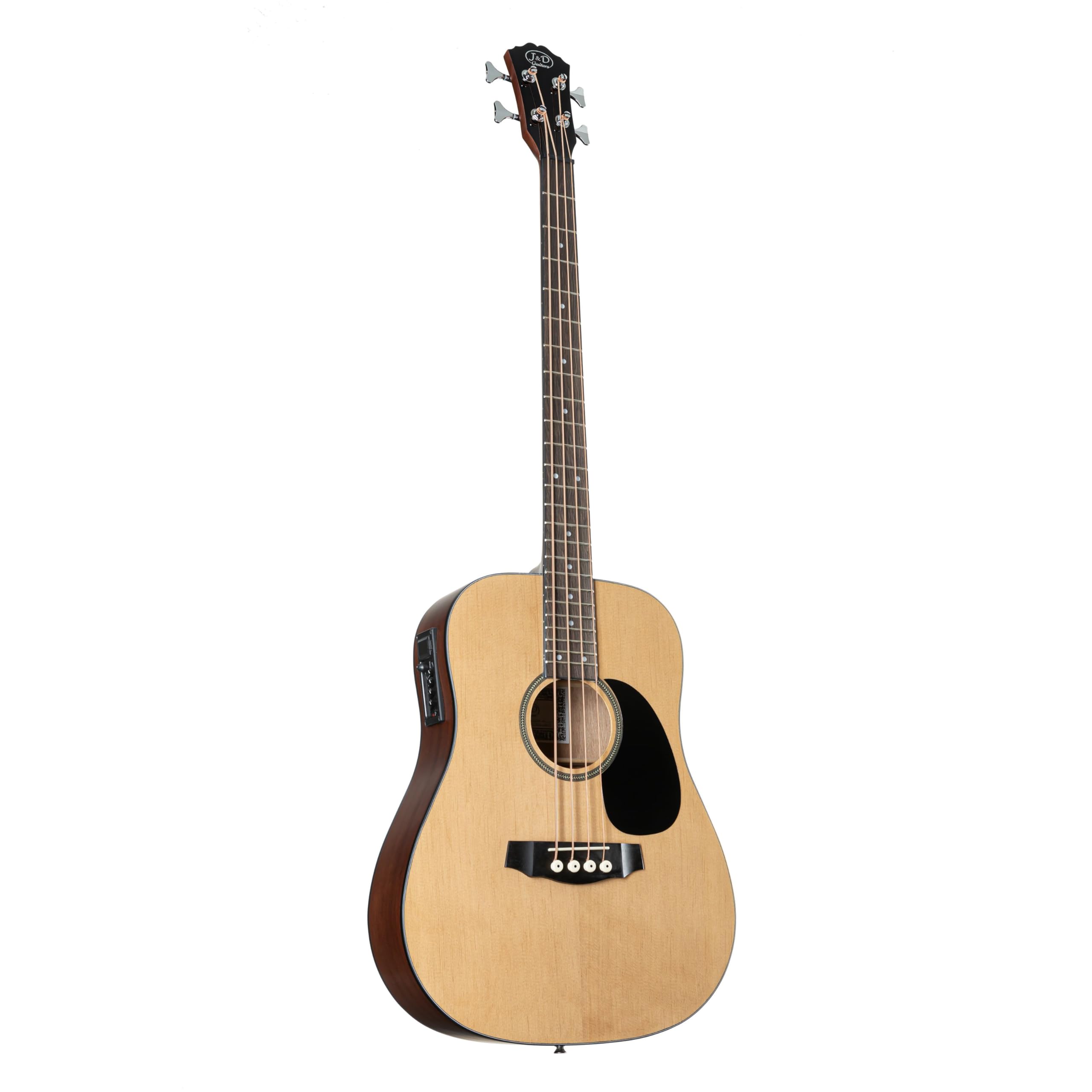 J&D ABG-Solo Natural Akustikbass, Hochwertiger Bass, Beeindruckender Klang