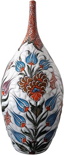 Handmade Ceramic Teardrop Vase, 12 inches