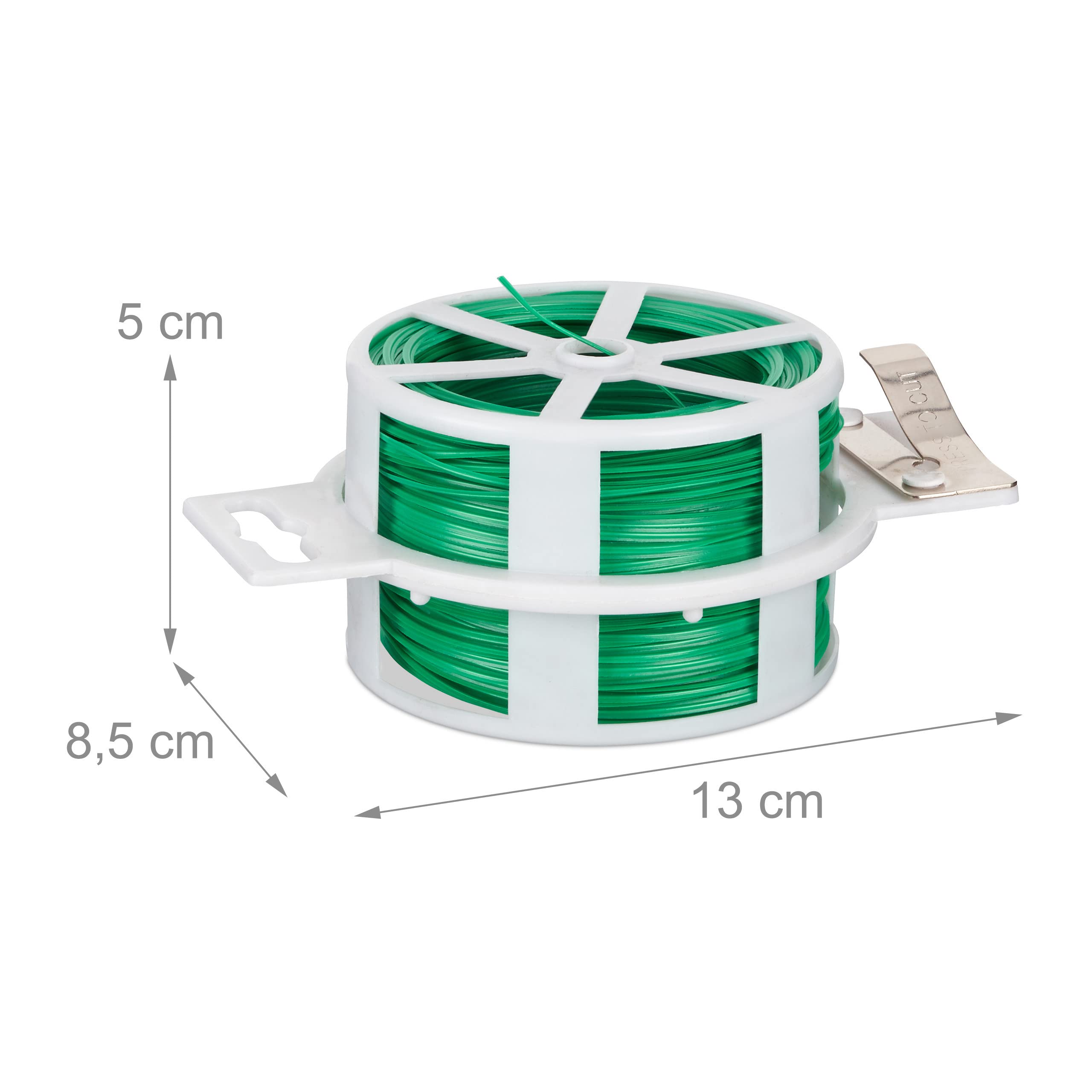 Fil De Jardin Vert – 4 Rouleaux De 50 M Avec Distributeur Et Ciseaux – Pour Plantes, Bricolage, Rangement