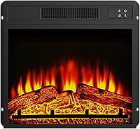 Vista 7 de FESTIVITY Mantel independiente de 36 pulgadas con inserto de chimenea eléctrica de 18 pulgadas para sala de estar y dormitorio, efecto realista