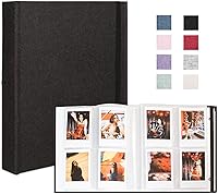 Vista 71 de Álbum de fotos de 8 x 10 pulgadas, paquete de 2 libros de fotos de lino, álbum de 26 páginas con capacidad para 52 fotos, carpeta de presentación