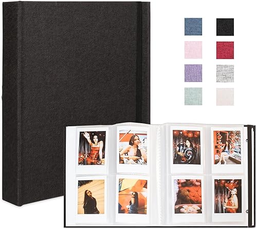 Miniatura 71 de Álbum de fotos de 8 x 10 pulgadas, paquete de 2 libros de fotos de lino, álbum de 26 páginas con capacidad para 52 fotos, carpeta de presentación