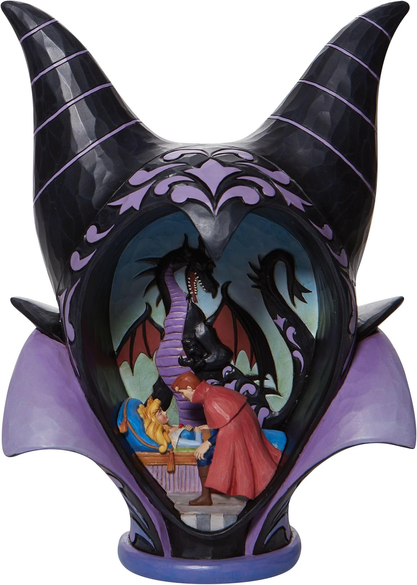 Enesco Disney Traditions Maleficent Headdress Scene Figurine Standard Black 6008996