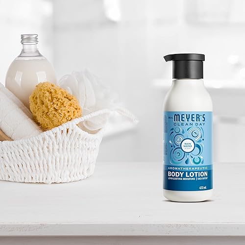 Miniatura 6 de MRS. MEYER'S CLEAN DAY Loción corporal para piel seca, hidratante no grasosa hecha con aceites esenciales, agua de lluvia, 15.5 onzas
