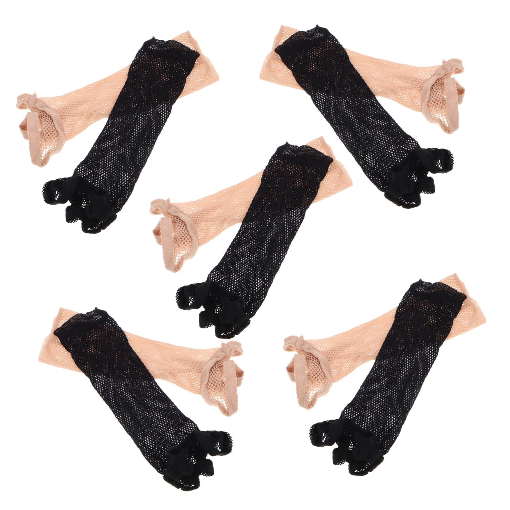 FOMIYES 10pcs Braid Wig Cap Hairbandhairnet Glueless Wig Cap for Women Elastic Hair Net Hair Wraps