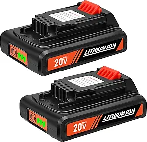 Lipop Upgraded 2Packs 20V 3.5Ah Replacement Battery for Black and Decker 20 Volt 3500mAh Replacement Battery Compatible with LBXR20 LB20 LBX20 LB2X4020-OPE LBXR20B-2 Cordless Power Tools