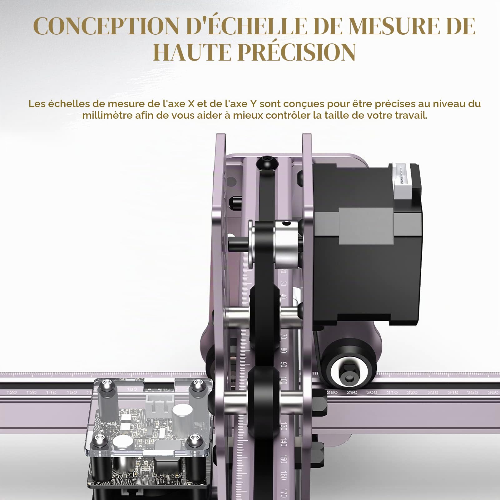 ATOMSTACK Graveur laser machine de découpe et de gravure laser A5 P série puissance de sortie 5W-5.5W protection des yeux à mise au point fixe, graveur laser à spot comprimé