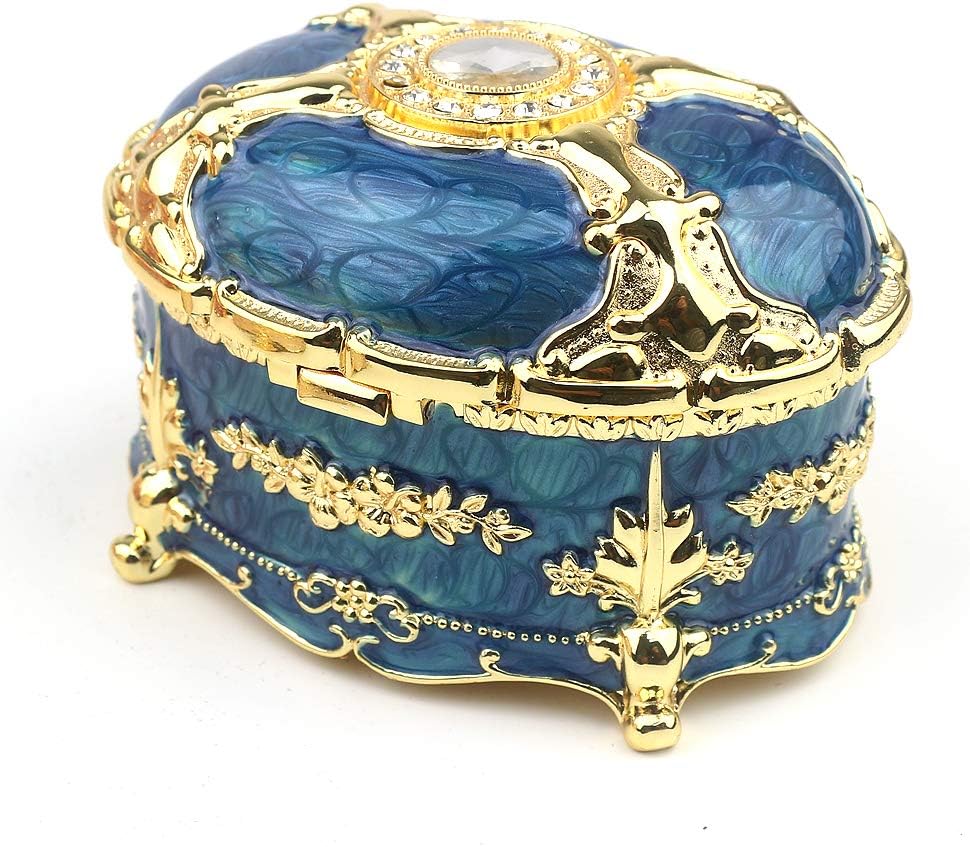 Sinzyoシリンダーオルゴール エンボス合金メタルミュージカルボックス 敬老の日 記念品 お誕生日 母の日ギフト お部屋のインテリアとして飾るプレゼントにも エンボス合金メタルc2 曲 Elfen Lied Faz Co Zm