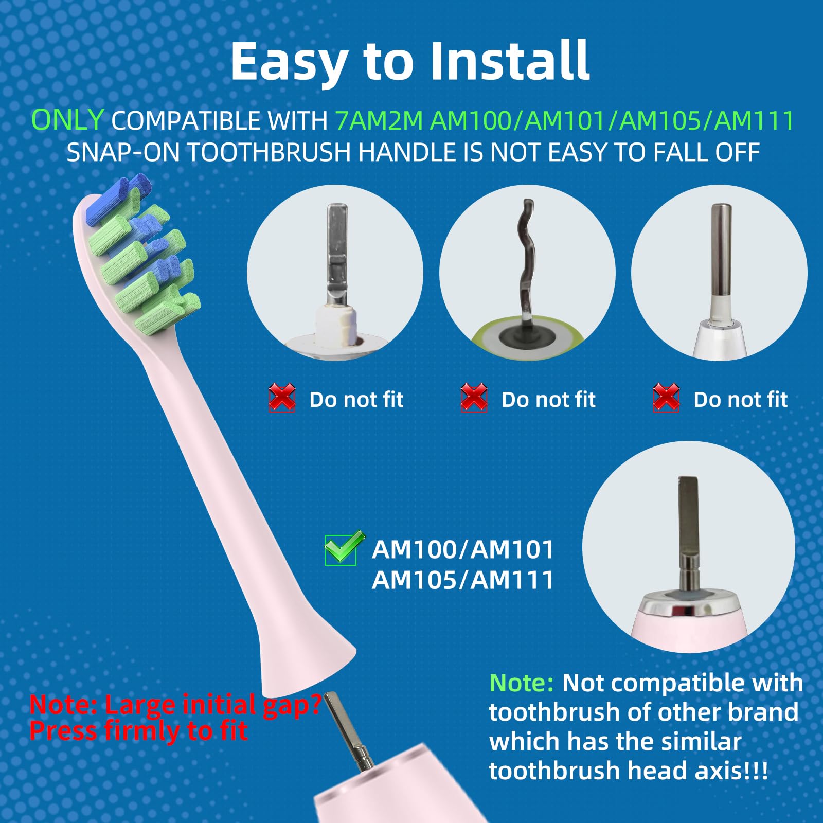Amazon.co.jp: Toolsy 交換用ヘッド 7am2m AM100/AM105/AM111用 ピンク