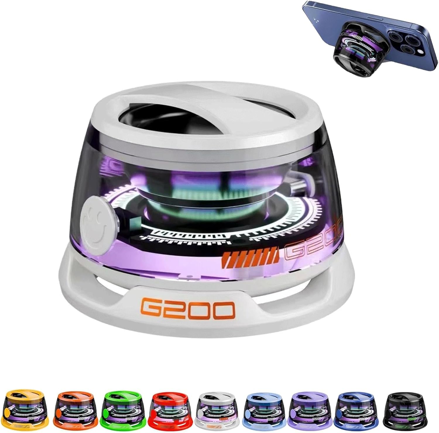 Magnetic Small Wireless Speaker with Multi-RGB Color Light,Premium Sound Quality,Mini Led Waterfoof Speaker,10-Hourplaytime,Perfect for Outdoor Cycling&Gaming (White) Magnetic Small Wireless Speaker with Multi-RGB Color Light,Premium Sound Quality,Mini Led Waterfoof Speaker,10-Hourplaytime,Perfect for Outdoor Cycling&Gaming (White)