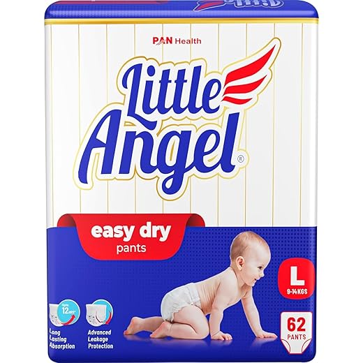 Little Angel Easy Dry Diaper Pants Large (62 Pieces)