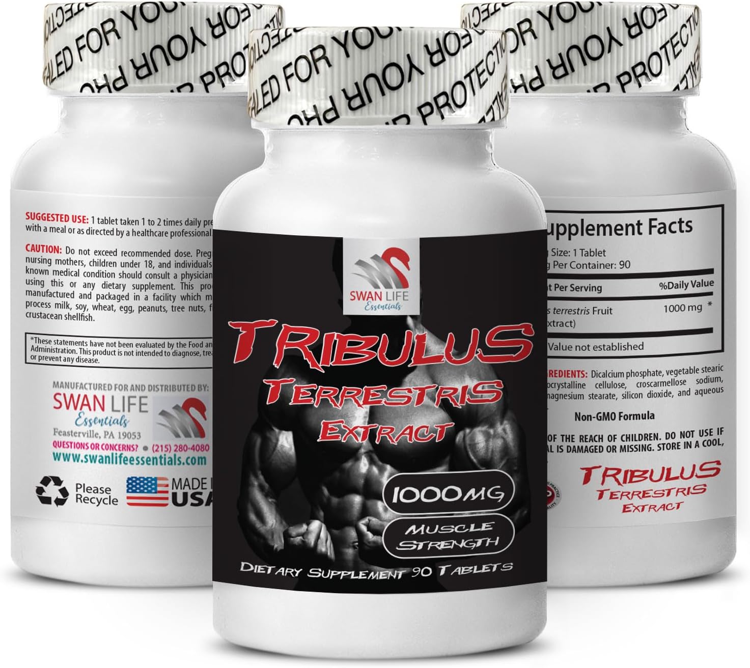 Increase sex drive - TRIBULUS TERRESTRIS EXTRACT - Tribulus terrestris extract for energy source, Sex drive pills for men and women, Sex drive pills, Libido booster - 2 Bottles 180 Tablets