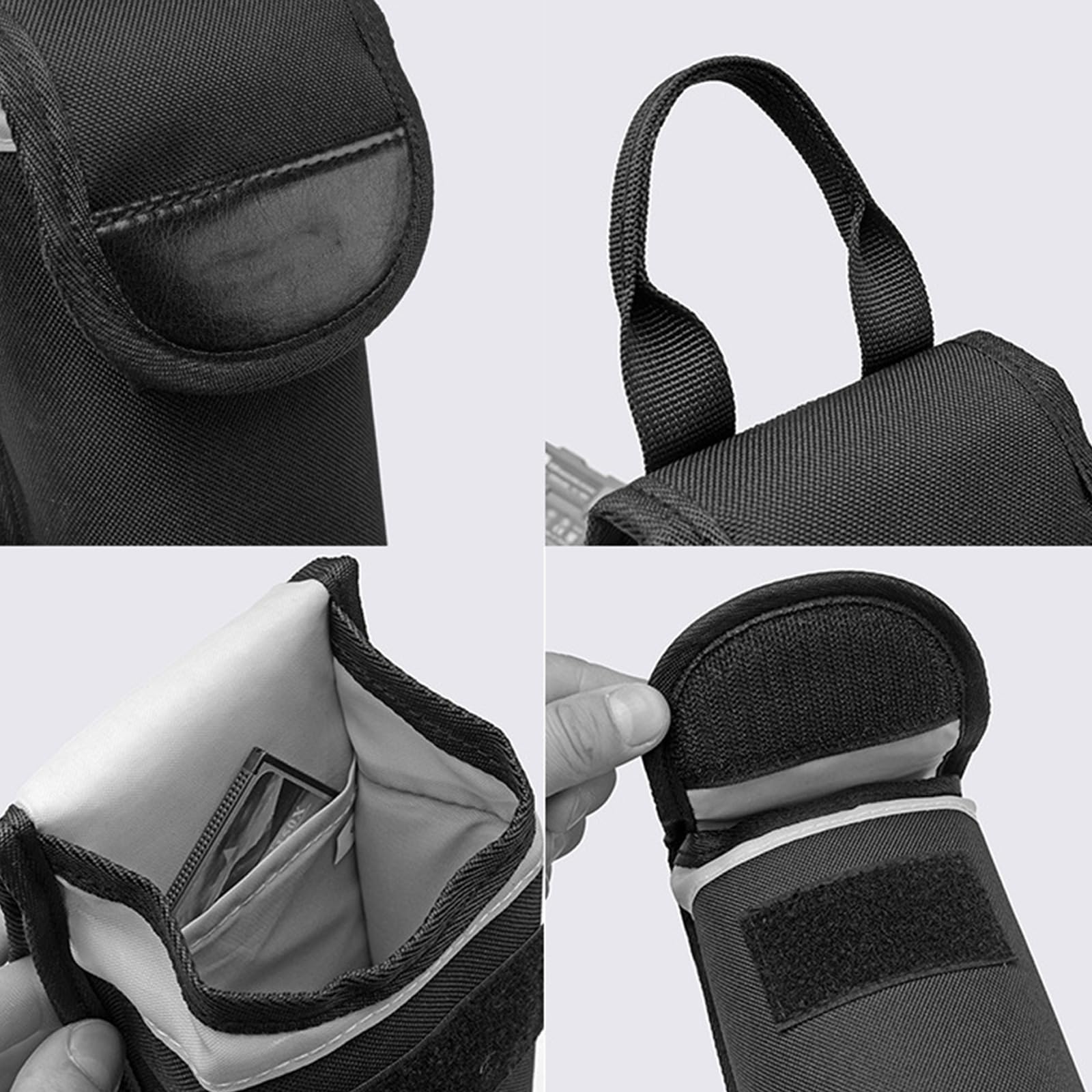 LUOFENG Pochette de rangement pour flash portable - Étanche - Double compartiment