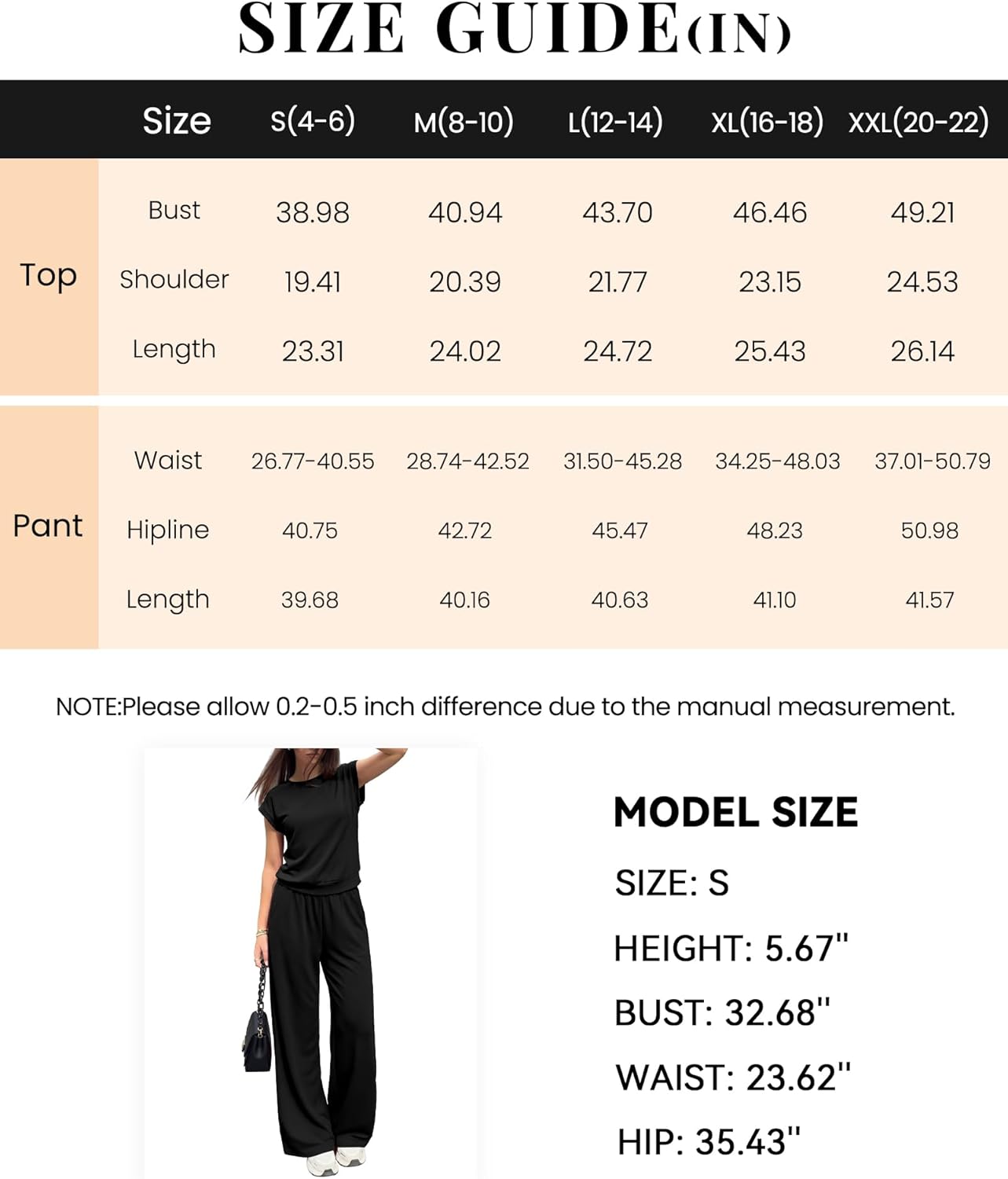 PRETTYGARDEN Women's Summer 2 Piece Lounge Sets 2026 Cap Sleeve Tops Wide Leg Pants Workout Sets Loose Casual Tracksuit - Image 6