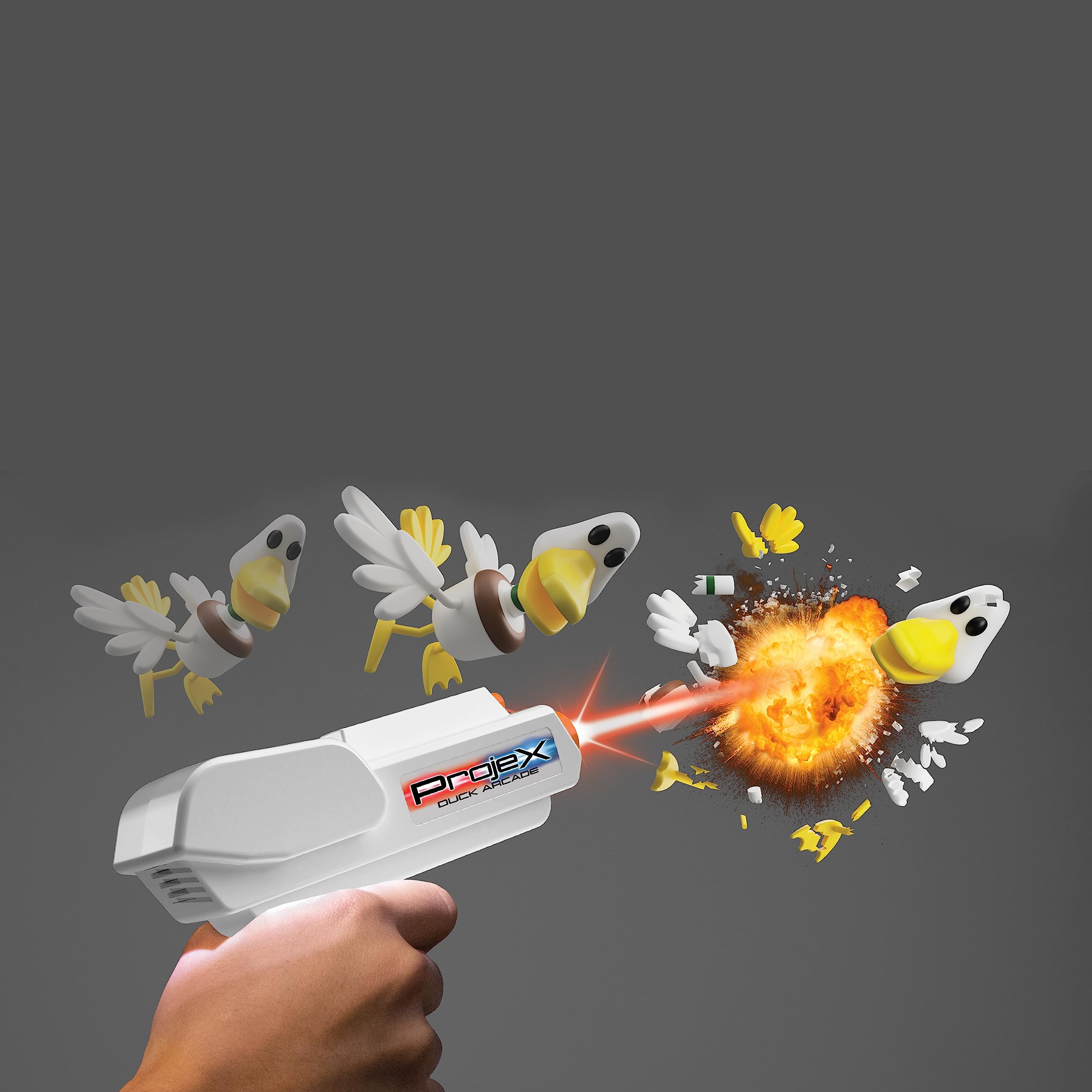 Bizak PROJEX Set 1 Pistola para proyectar y Disparar, 3 Niveles de dificultad, Modo 1 Jugador o Multi Jugador, Juego para niños y niñas de más de 6 años 62942718