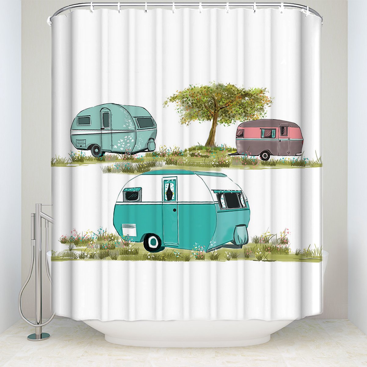 Camper Shower Curtains Curtains & Drapes