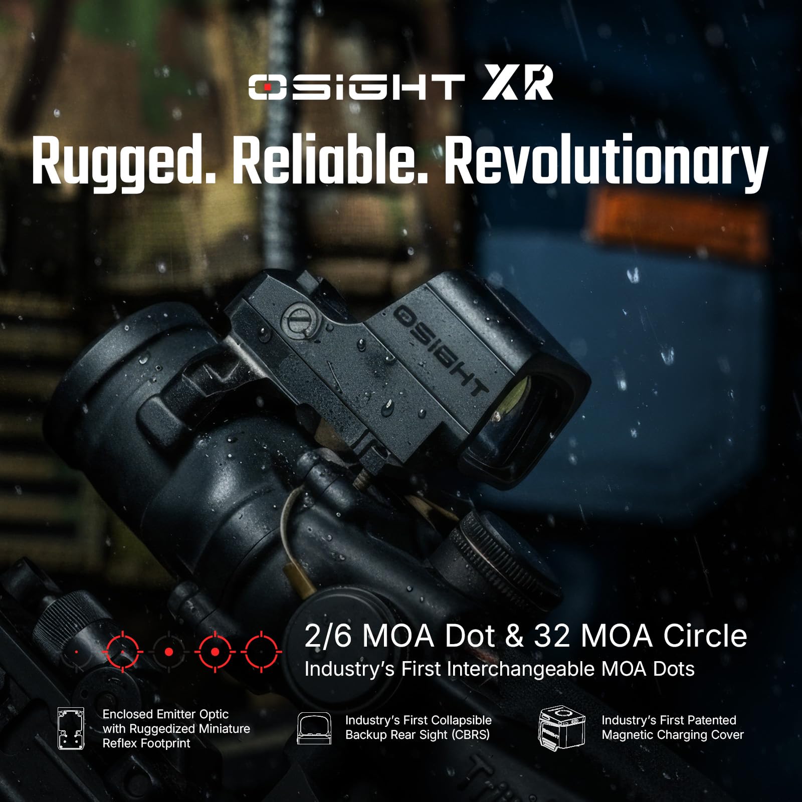 オーライト olight Osight XR 密閉型光学　2/6+32MOA Amazon.com : OSIGHT XR Enclosed Red Dot Sight, 2/6 MOA Dot & 32