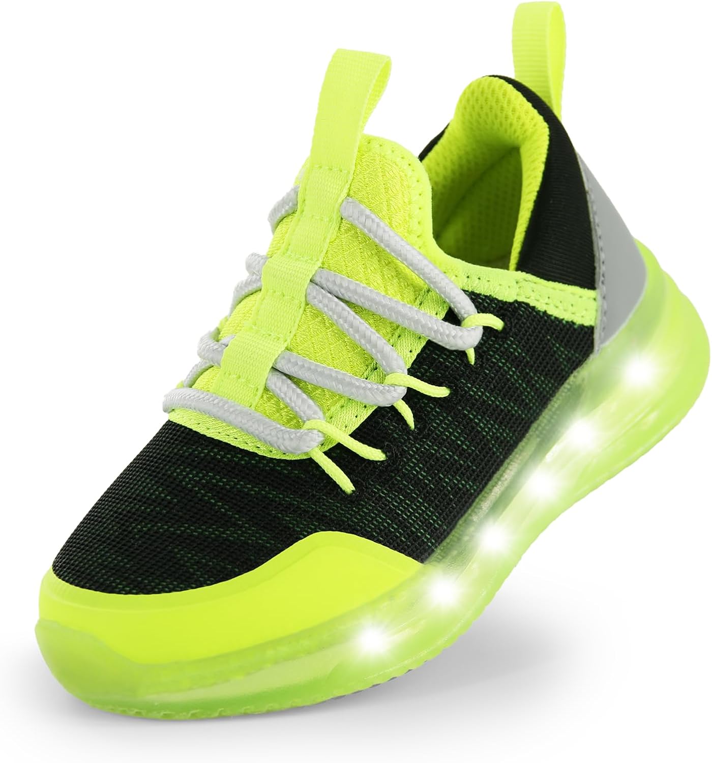 AMZZPIK Toddler Boy Girl Shoes LED Light Up Breathable Comfortable Sneakers | Easy On Off Quick-Dry Ultra Comfortable Non-Slip Daily School Running Slip-On Soft Durable Lightweight Flexible Wide Toe Box