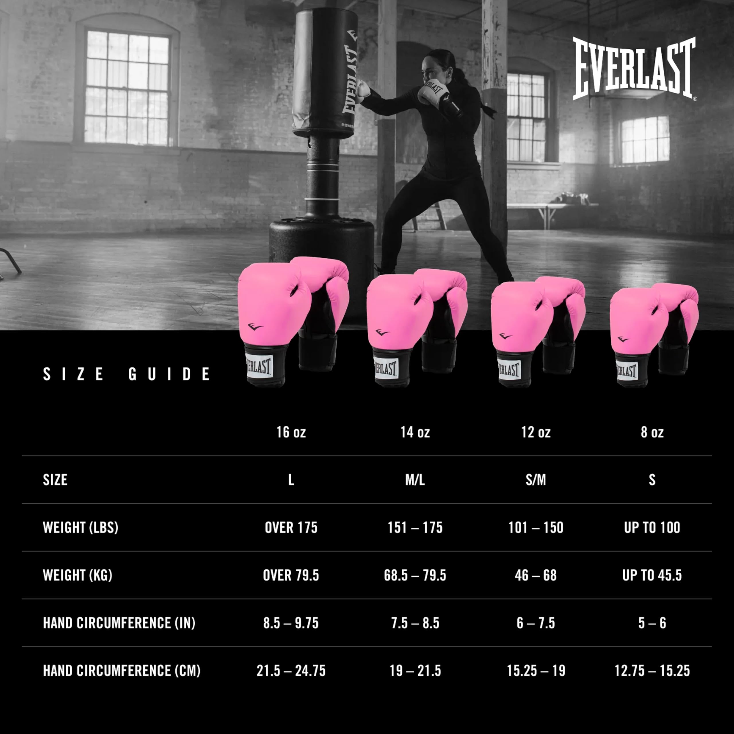 Everlast Unisex – Guantes de boxeo para adultos Pro Style 2