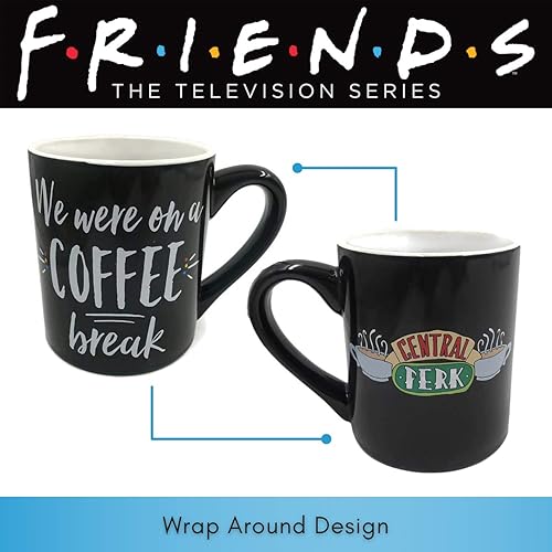 Miniatura 23 de Silver Buffalo Friends Central Perk Logo - Juego de 2 tazas que cambian de color, 20 onzas 14oz We Were On A Coffee Break