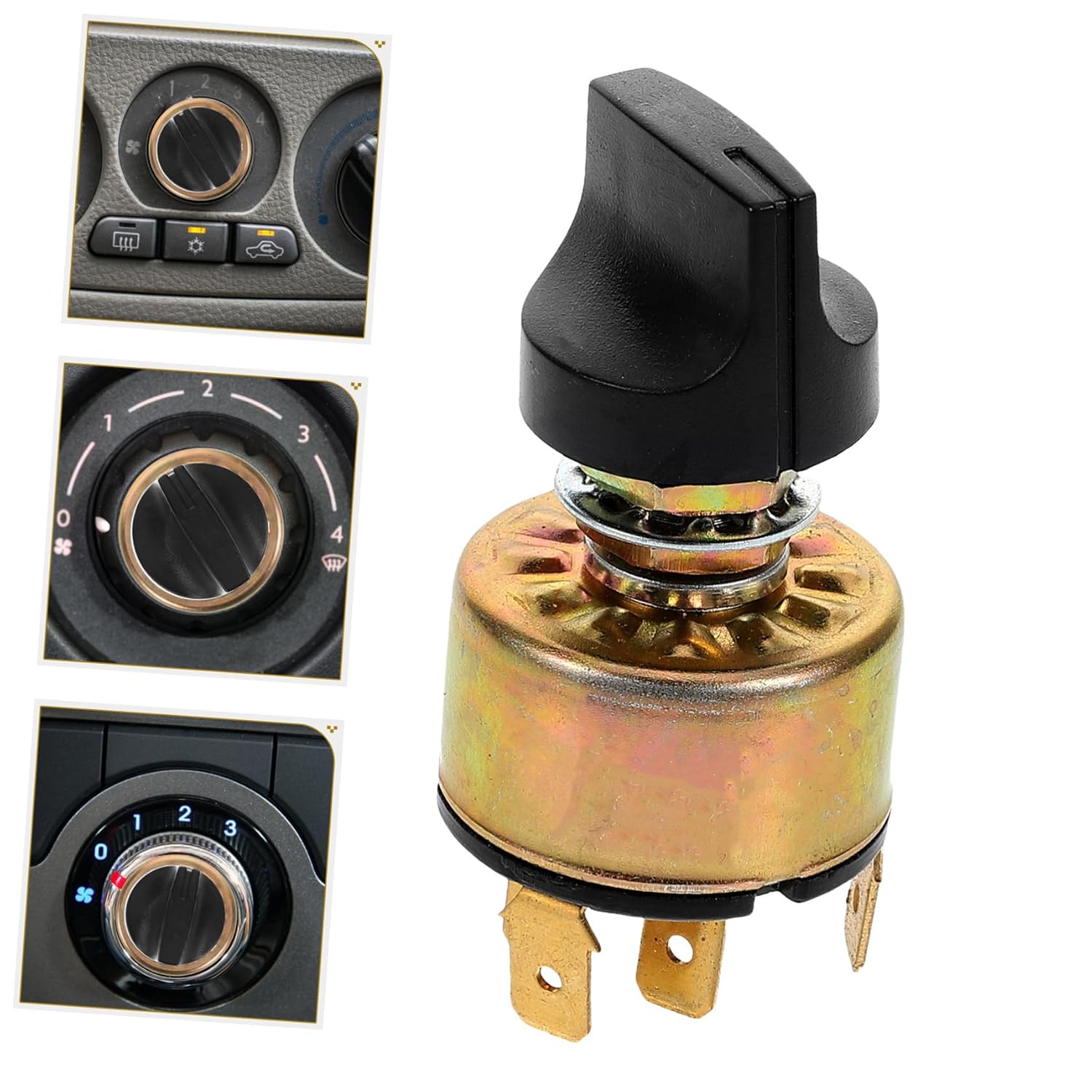 Alipis Climate System Knob Automotive Air Conditioning Switch Heat Temperature Setting Easy to Install