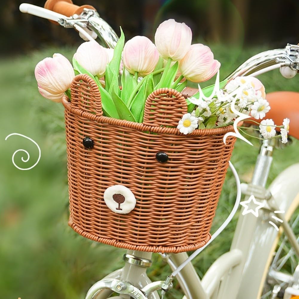 Panier Vélo Enfant Rétro pour tressé 23cm pour Avant Panier Vélo