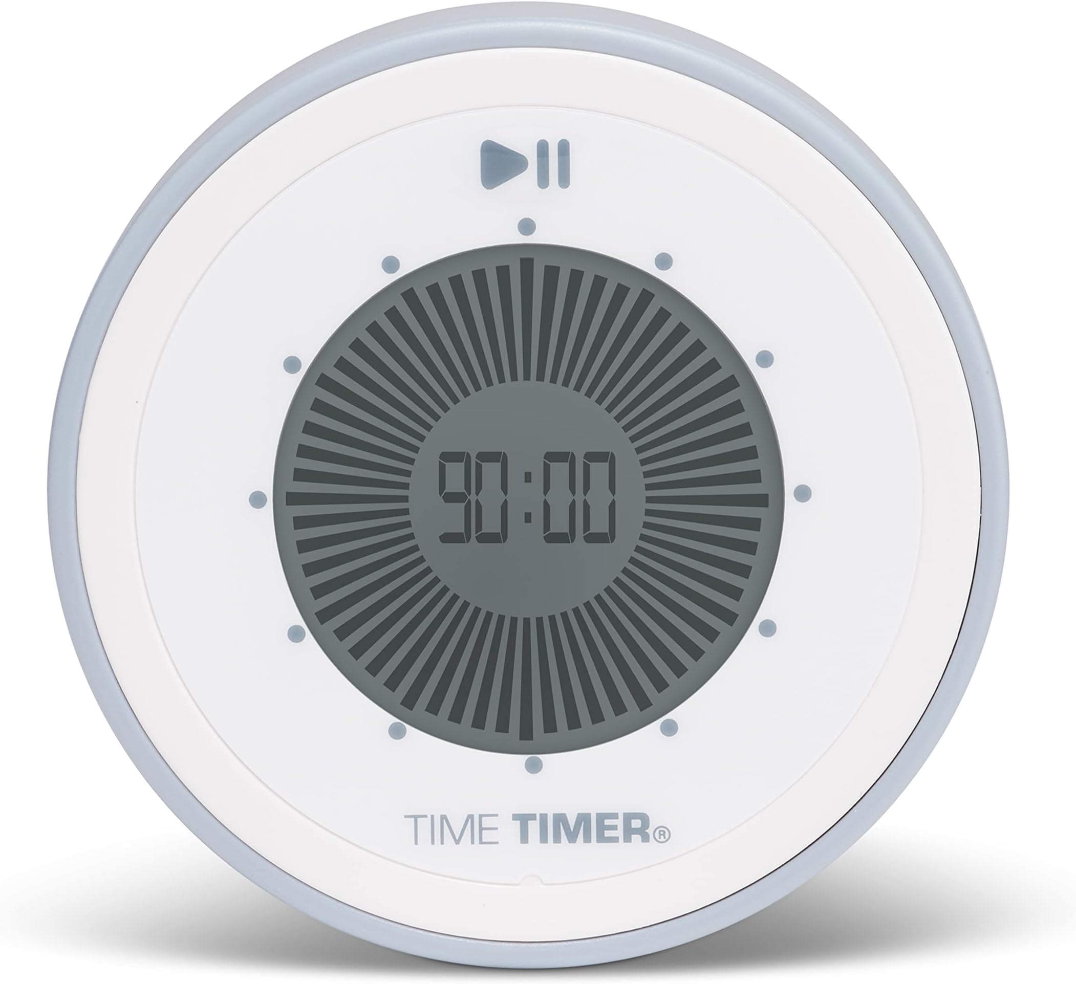 Twist 90-Minute Digital Countdown Clock — for Kids Classroom Learning, Homeschool Study Tool, Teachers Desk Clock, Exercise and Kitchen Timer (Pale Shale)