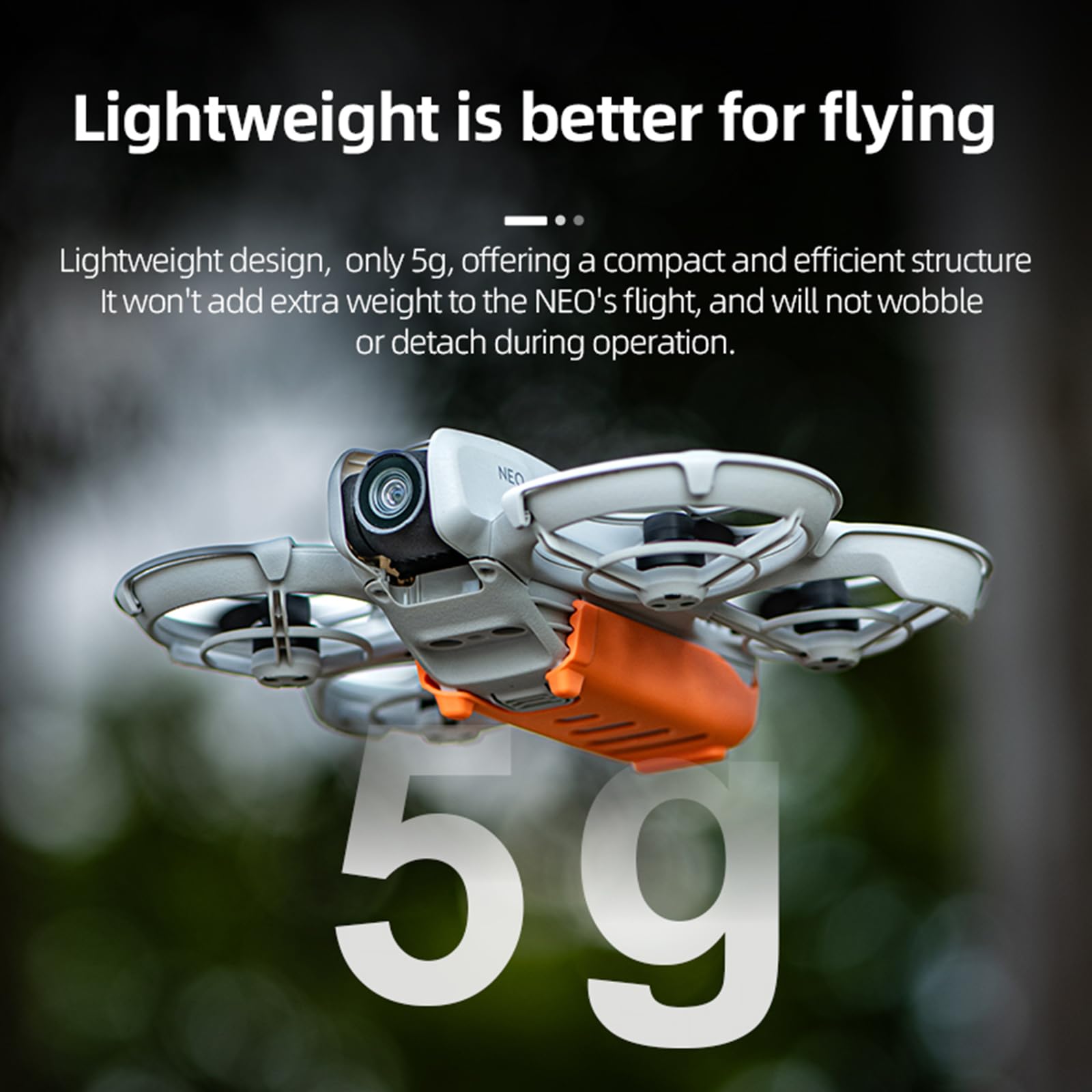 LICHIFIT Landing Gear for DJI Neo Drone Battery Protection Case Cover Quick Release Extension Leg Heightening Bracket Kickstand 2-in-1 Accessories - Image 3