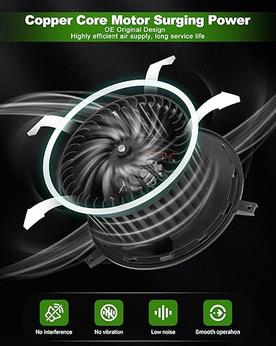 Miniatura 2 de SCITOO Motor soplador de calentador HVAC con jaula de ventilador 68038189AA para Dodge para Journey L4 2.4L 2009-2019, para Dodge para Journey V6