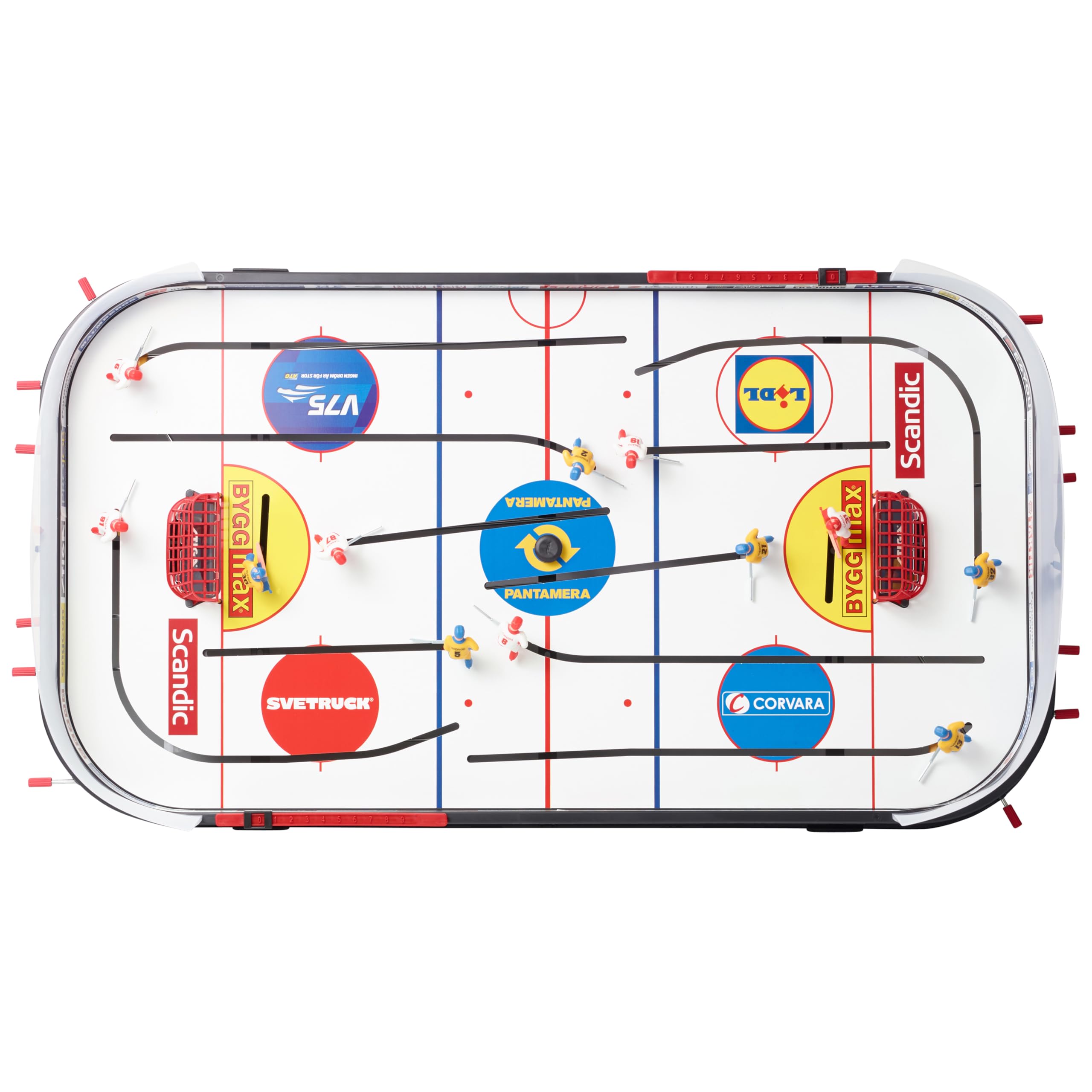 STIGA Play Off 21 Hockey Gioco da Tavolo - Versione Aggiornata, Facile da Assemblare, Dimensioni 96x50 cm, per 2 Giocatori, 2 Dischi Inclusi, Segnapunti Integrato – Idea Regalo per Tutta la Famiglia