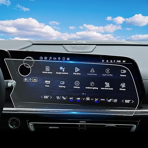 Vista 92 de 1 protector de pantalla de cristal templado brillante de 13.4 pulgadas para Silverado & Sierra 2500HD 3500HD 2022~2026 (sin botones en la pantalla)