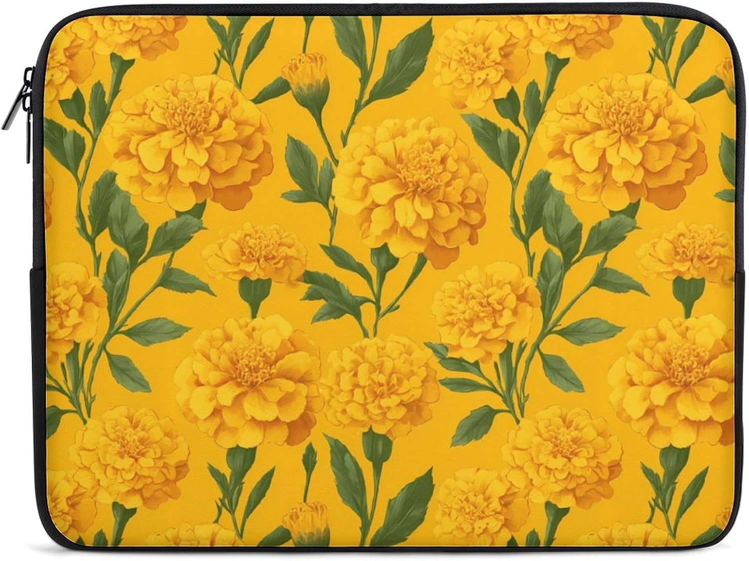 Marigolds Floral Fashion Laptop Bag Carrying Briefcase Computer Sleeve for Notebook Ultrabook