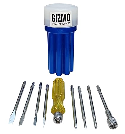 GIZMO Screwdrivers, Set of 8 Pc Screwdriver Packed in Box