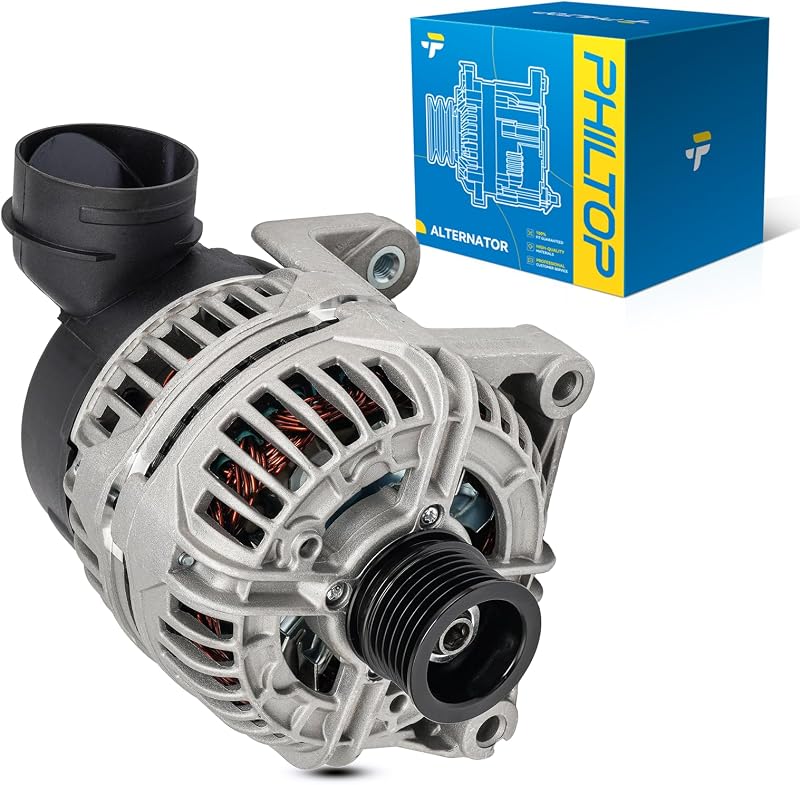 Alternador PHILTOP 12 V 90 A para BMW X5 3.0L e Z3 2.5L/3.0L – Polia S6 com 6 canais