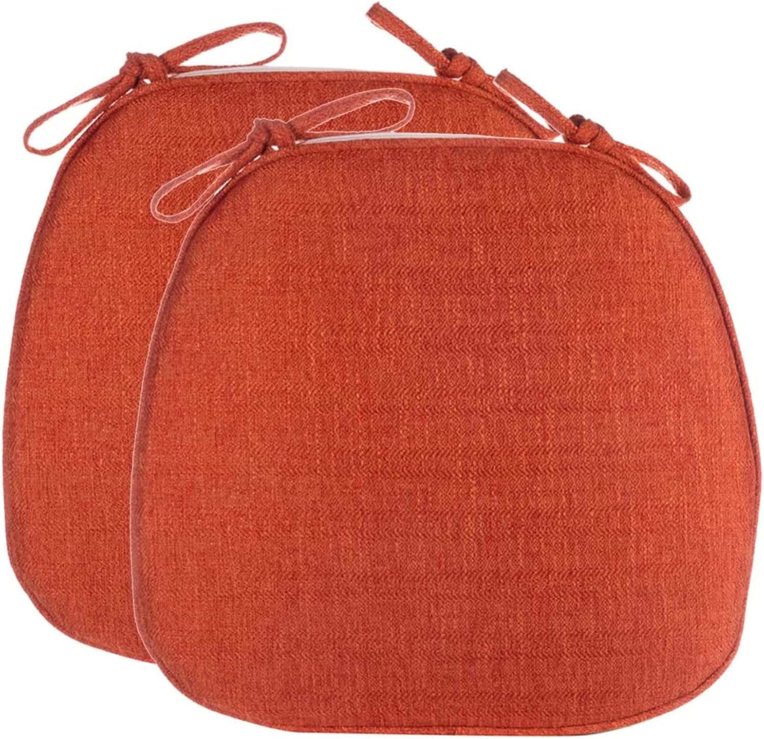 キッチンチェア用クッションセット 2/4/6個パック 取り外し可能なシートクッション 紐付き リビングルーム&amp;オフィス用ソフ