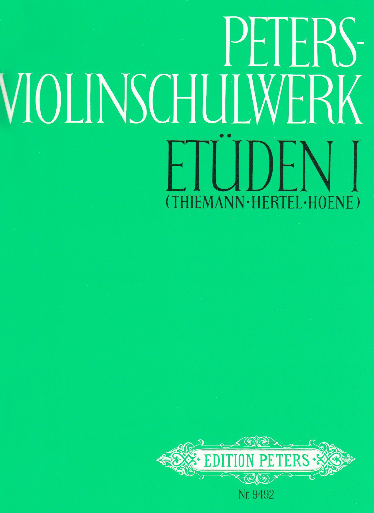 PETERS VIOLINSCHULWERK 1 VIOLON