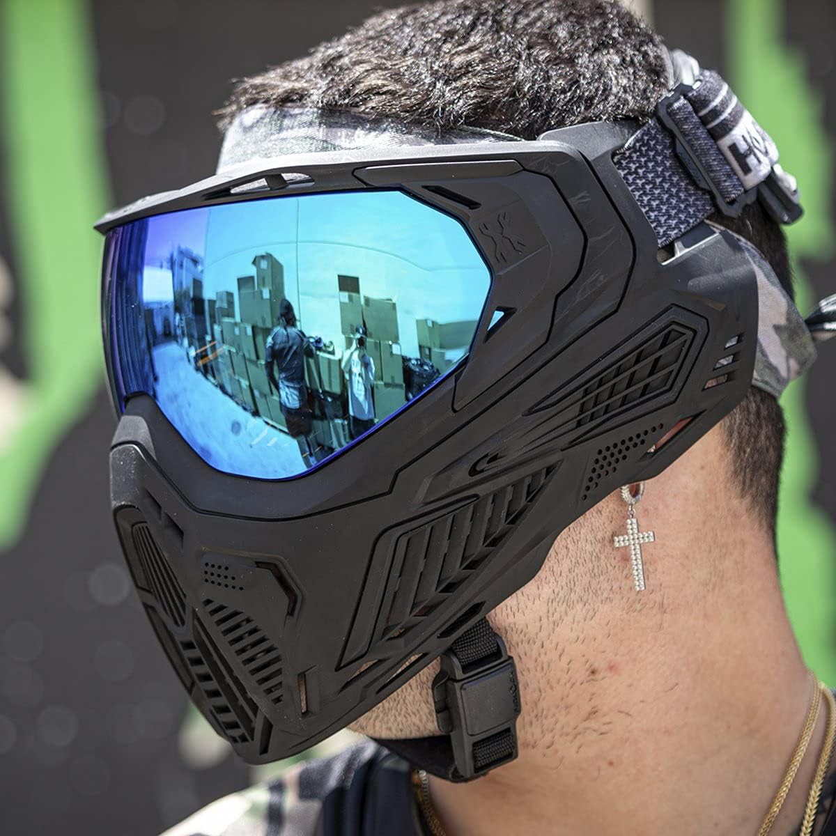 HK Army SLR Face Mask Goggle with Thermal Anti Fog HD Pure Lens System for Paintball and Airsoft