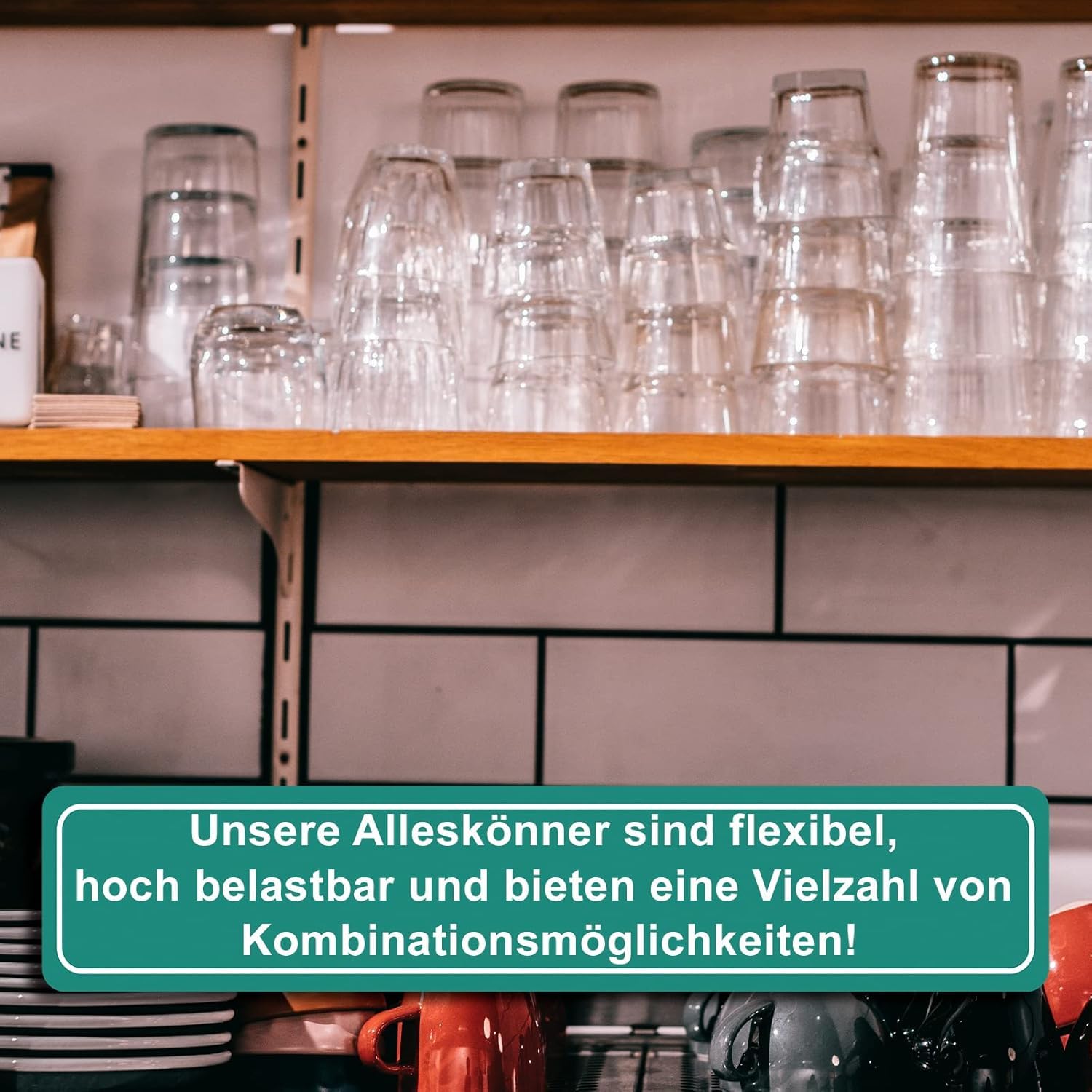 PRIOstahl Regalträger für Wandschienen – 20 Stück (10 Trägerpaare) Größe: 480 mm Farbe: Weiß - massive Stahl-Regalhalterung für Wandregale & Regalsysteme Regalwinkel Regalstütze Wandregal Regalboden