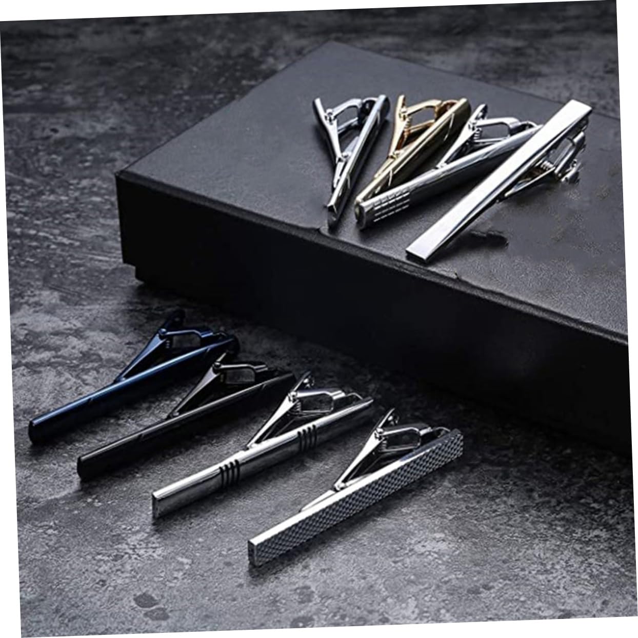 2 series Juego De Pasadores De Corbata Pasadores De Corbata Para Hombre 8 piezas x 2
