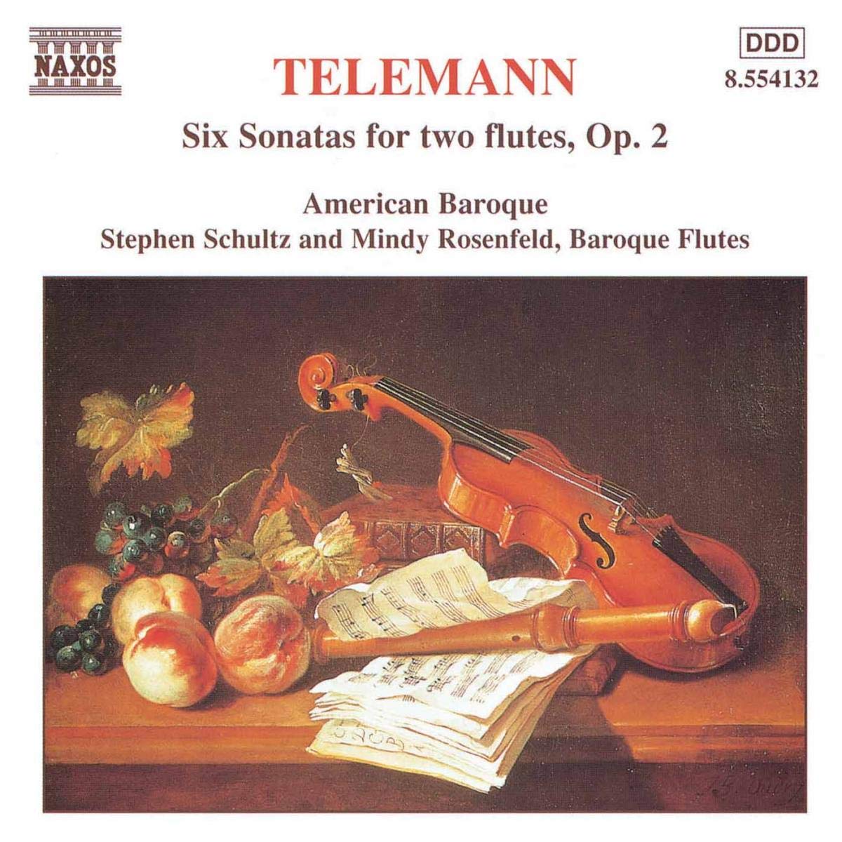 Six Sonatas For Two Flute Op. [Audio CD] Schultz/Rosenfield and Telemann