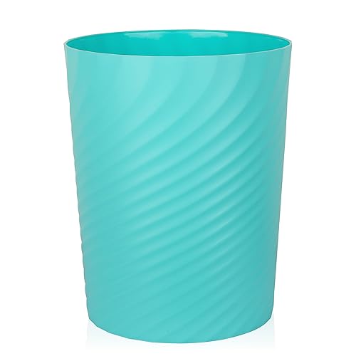 Miniatura 15 de UUJOLY Cubo de basura pequeño de plástico, cesta de basura para baños, lavandería, cocinas, oficinas, habitaciones de niños, dormitorios (blanco,