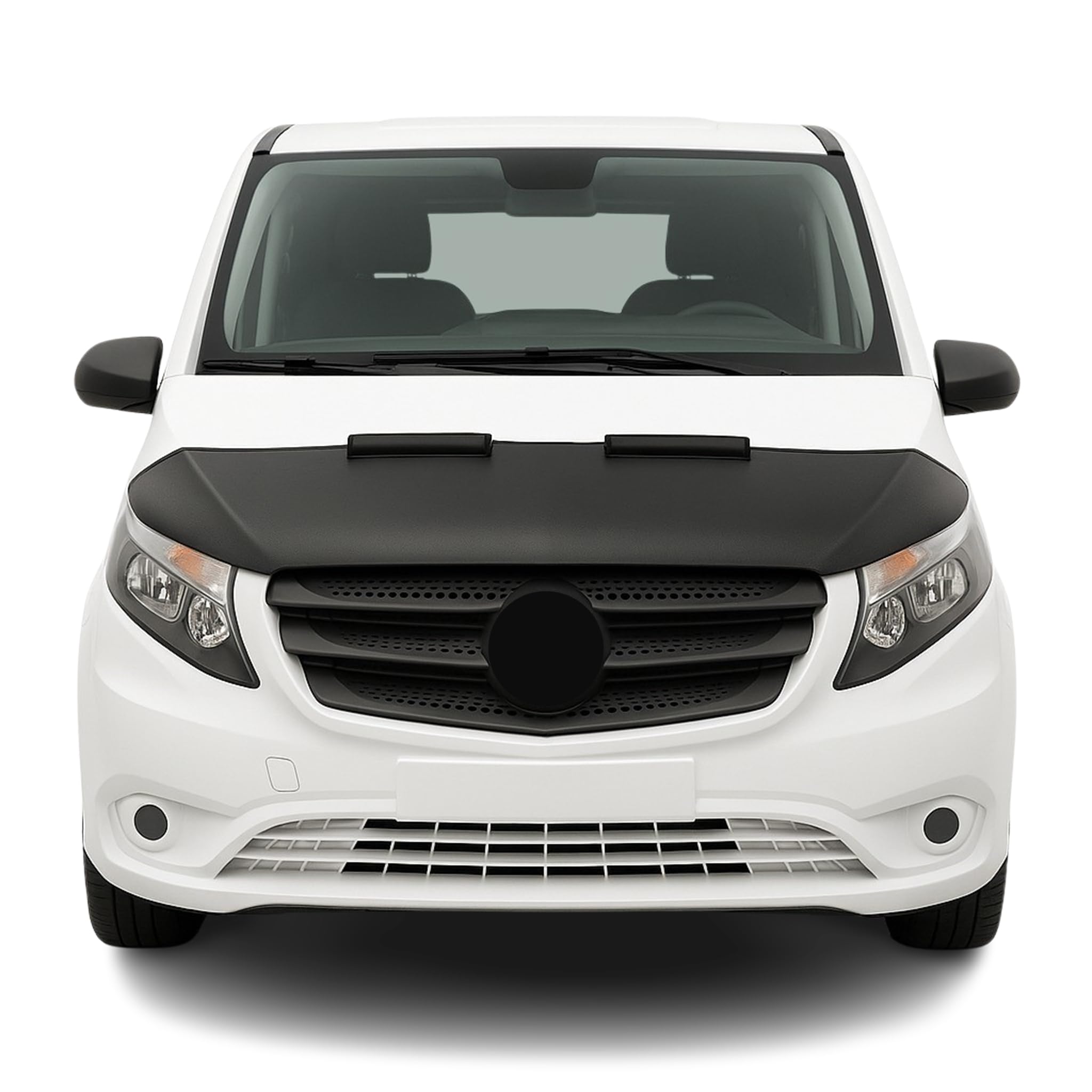 OMAC Haubenbra Steinschlagschutz kompatibel mit Mercedes Vito W447 2014-2026 Schwarz Halb