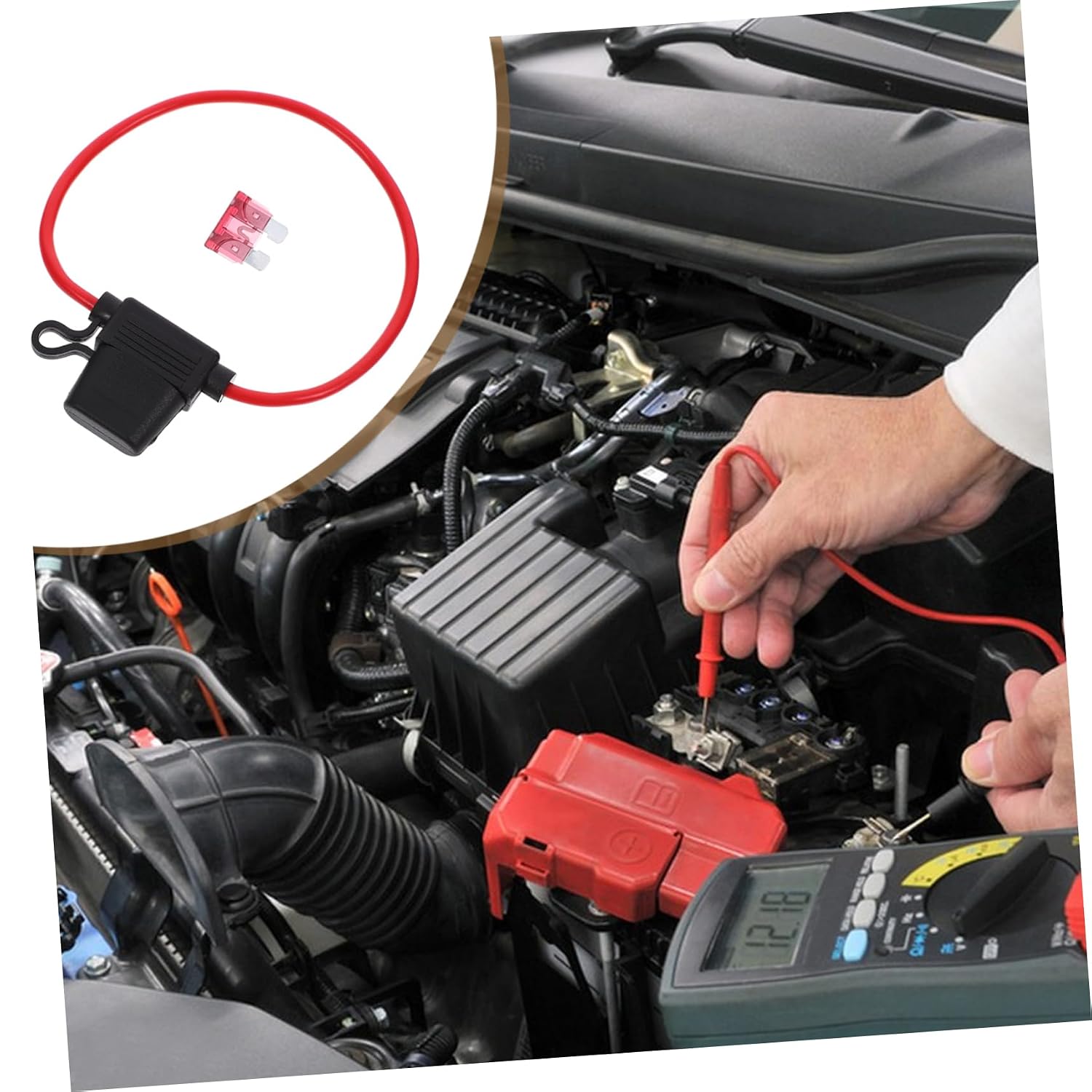 Cabilock 10pcs ATC Fuse Holders for Automotive Rv and Boat Use and Multifunctional Circuit for Cars and Trucks